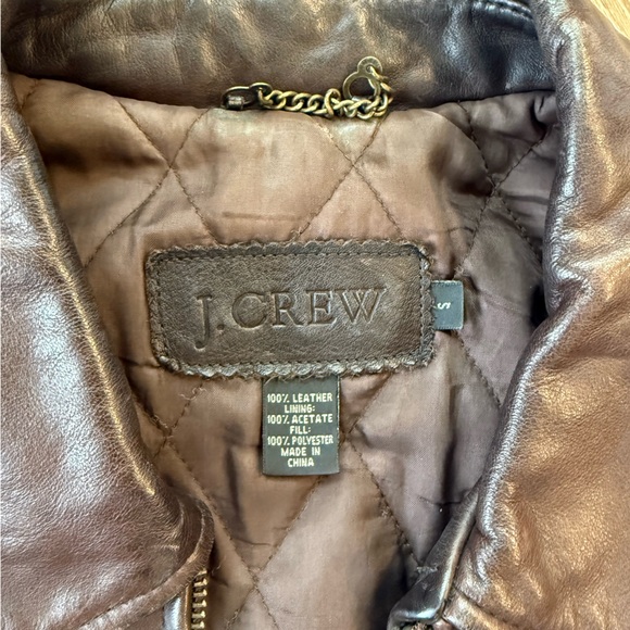 J.Crew Genuine Vintage Leather Jacket - Picture 3 of 8
